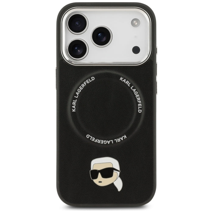 Karl Lagerfeld Karl Pin MagSafe Case for iPhone 17 Pro Max - Black