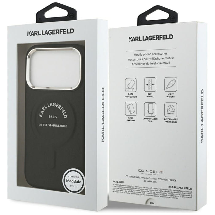 Karl Lagerfeld Karl RSG Logo MagSafe Case for iPhone 17 Pro - Black