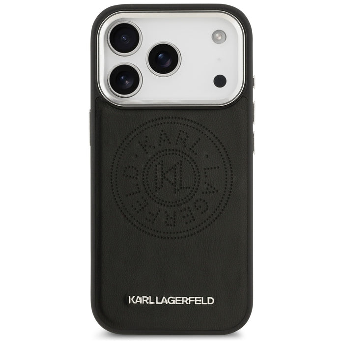 Karl Lagerfeld Point &amp; Metal Logo MagSafe Case for iPhone 17 Pro Max - Black