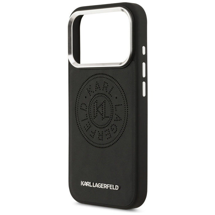 Karl Lagerfeld Point &amp; Metal Logo MagSafe Case for iPhone 17 Pro Max - Black