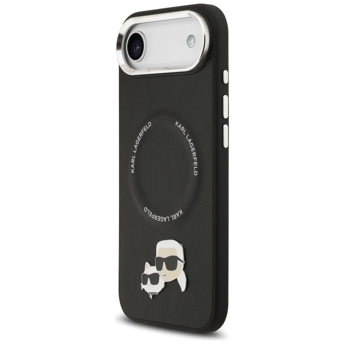 Karl Lagerfeld Karl & Choupette Pins MagSafe Case for iPhone Air - Black