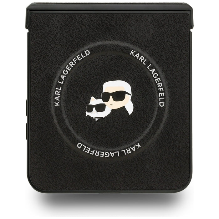 Karl Lagerfeld Karl&amp;Choupette Pins MagSafe Case for Samsung Galaxy Z Flip 7 - Black