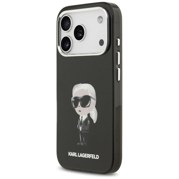 Karl Lagerfeld IML Aquarelle Karl &amp; Logo MagSafe Case for iPhone 17 Pro - Black
