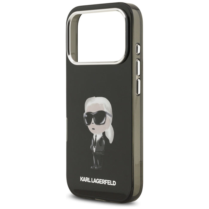 Karl Lagerfeld IML Aquarelle Karl &amp; Logo MagSafe Case for iPhone 17 Pro - Black