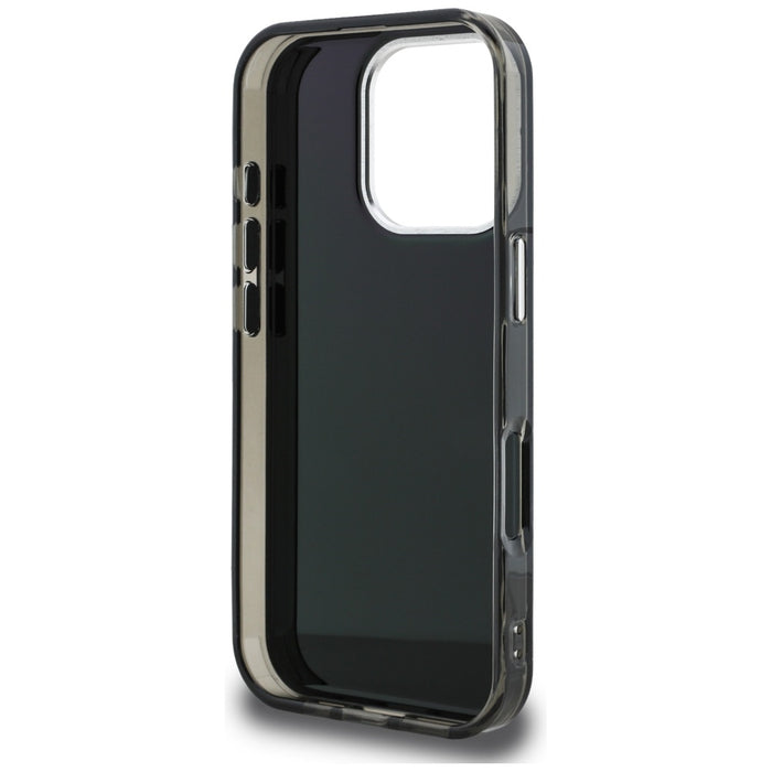 Karl Lagerfeld IML Aquarelle Choupette &amp; Logo Case for iPhone 16 Pro Max - Black