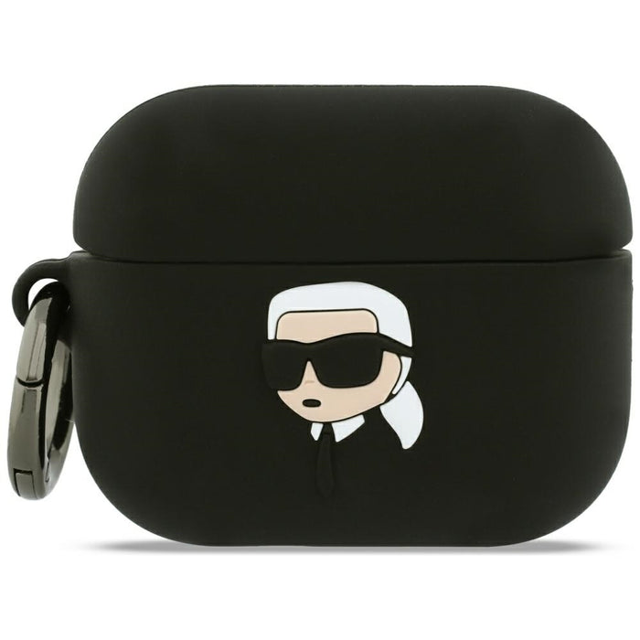 Karl Lagerfeld Silicone Karl Head 3D Case for AirPods Pro 3 - Black