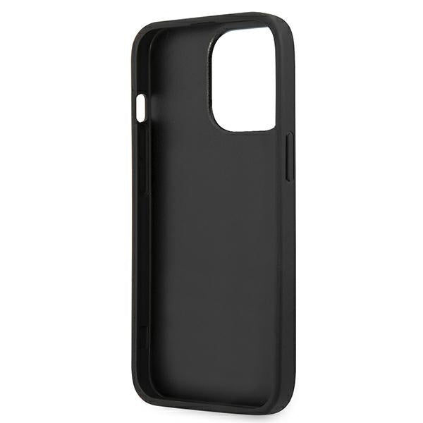 Karl Lagerfeld Saffiano Karl&amp;Choupette Head Case for iPhone 13 Pro / 13 - Black