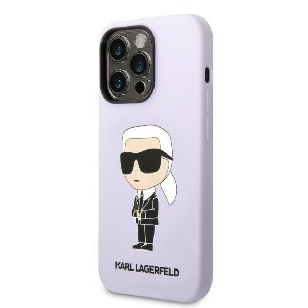 Karl Lagerfeld KLHCP14LSNIKBCU iPhone 14 Pro Case - Purple