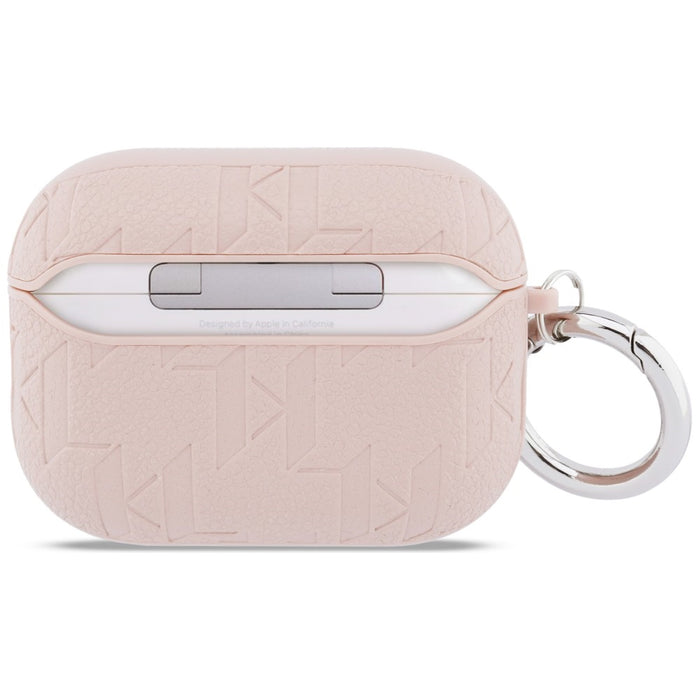 Karl Lagerfeld Monogram Karl &amp; Choupette Head Case for AirPods Pro 3 - Pink