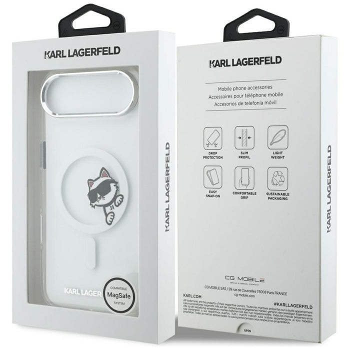 Karl Lagerfeld IML Peekaboo MagSafe Case for iPhone Air - Clear