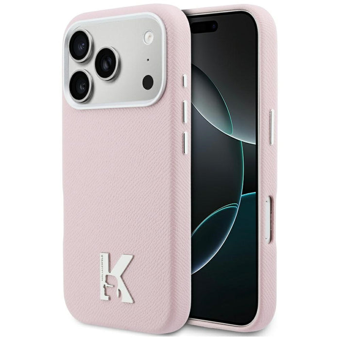 Karl Lagerfeld Karl Head Logo MagSafe Case for iPhone 17 Pro Max - Pink