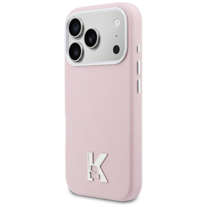 Karl Lagerfeld Karl Head Logo MagSafe Case for iPhone 17 Pro Max - Pink