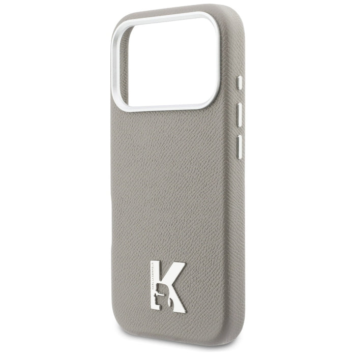 Karl Lagerfeld Karl Head Logo MagSafe Case for iPhone 17 Pro - Gray