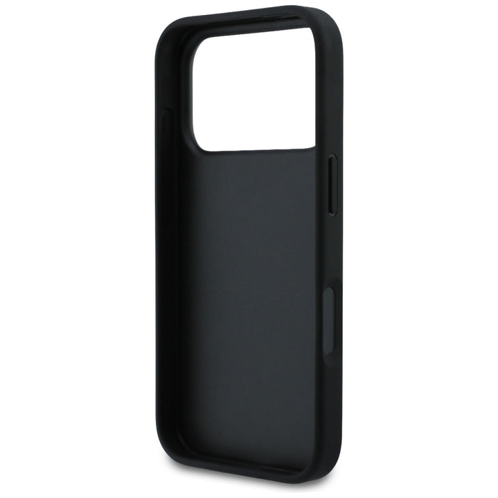 Karl Lagerfeld Rhinestones Karl&amp;Choupette Pin Case for iPhone 17 Pro - Black