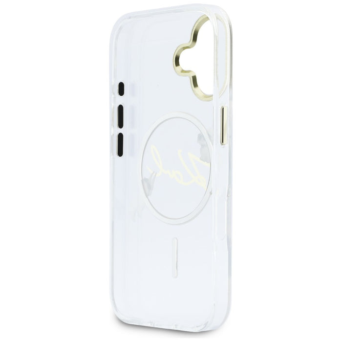 Karl Lagerfeld IML Choupettes Karl Script Logo MagSafe iPhone 17 Case - Clear