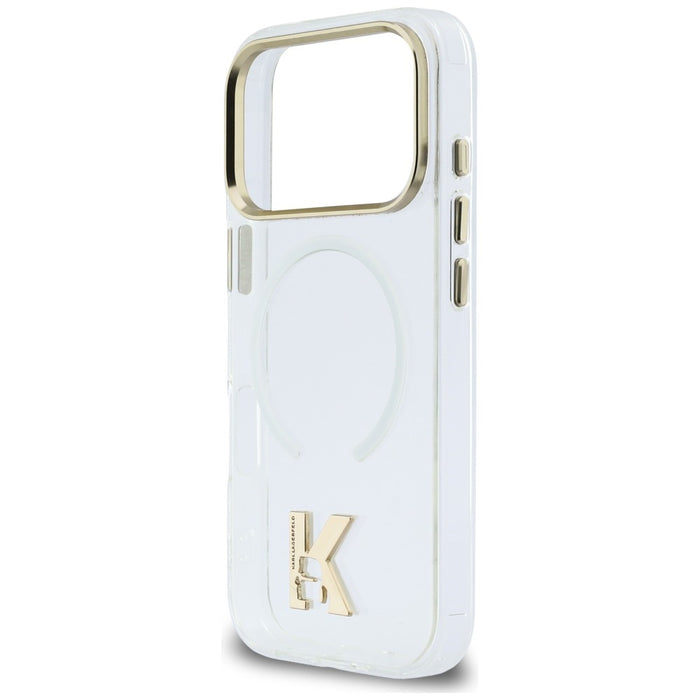 Karl Lagerfeld IML K Head Logo MagSafe Case for iPhone 17 Pro Max - Clear