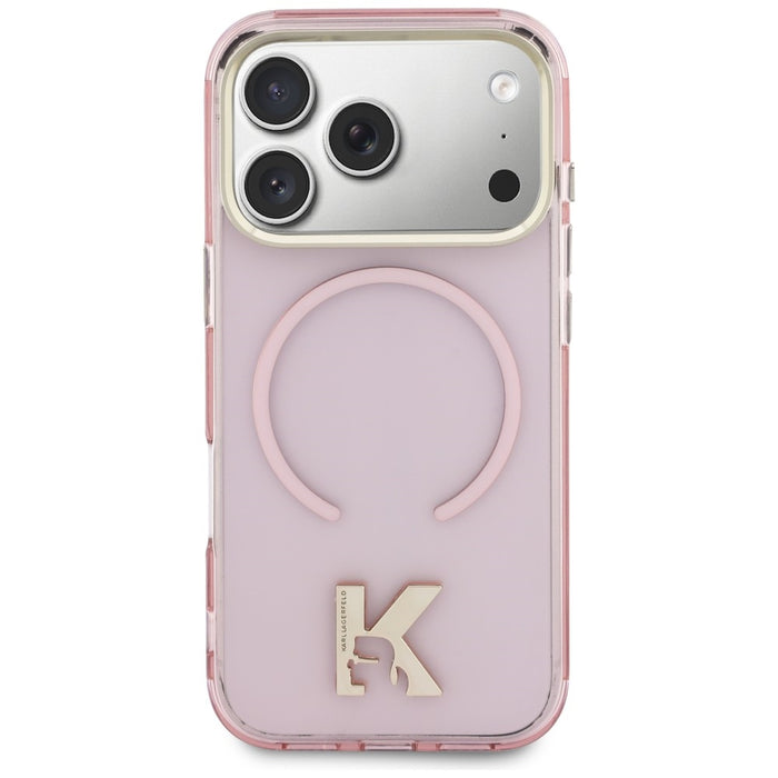 Karl Lagerfeld IML K Head Logo MagSafe Case for iPhone 17 Pro Max - Pink