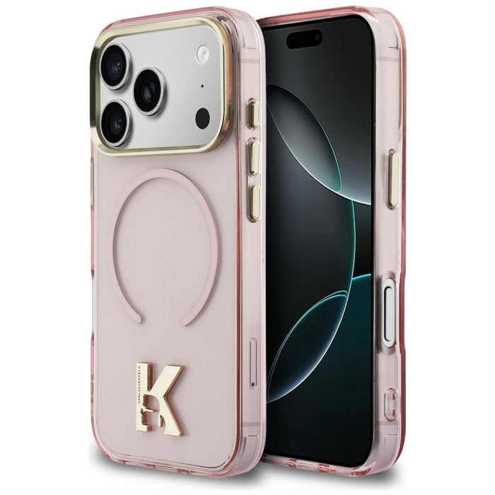 Karl Lagerfeld IML K Head Logo MagSafe Case for iPhone 17 Pro Max - Pink