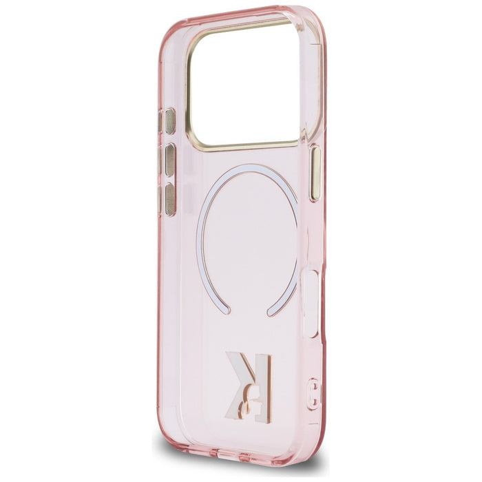Karl Lagerfeld IML K Head Logo MagSafe Case for iPhone 17 Pro Max - Pink