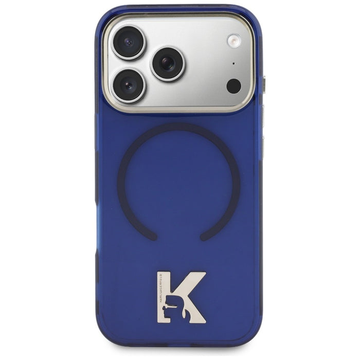 Karl Lagerfeld IML K Head Logo MagSafe Case for iPhone 17 Pro - Blue