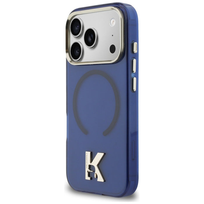 Karl Lagerfeld IML K Head Logo MagSafe Case for iPhone 17 Pro - Blue