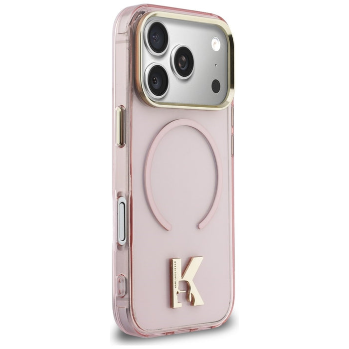 Karl Lagerfeld IML K Head Logo MagSafe Case for iPhone 17 Pro - Pink