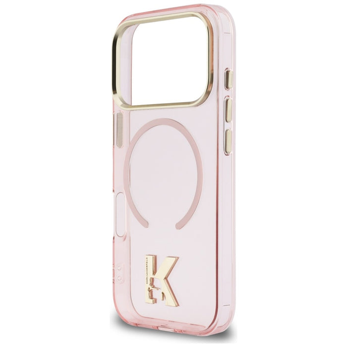 Karl Lagerfeld IML K Head Logo MagSafe Case for iPhone 17 Pro - Pink