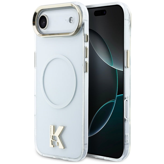 Karl Lagerfeld IML K Head Logo MagSafe Case for iPhone Air - Clear