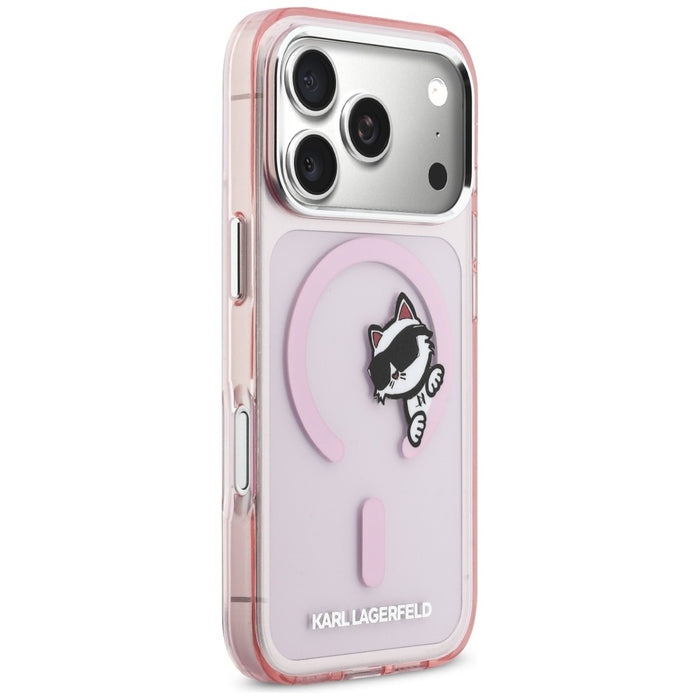 Karl Lagerfeld IML Peekaboo MagSafe Case for iPhone 17 Pro - Pink