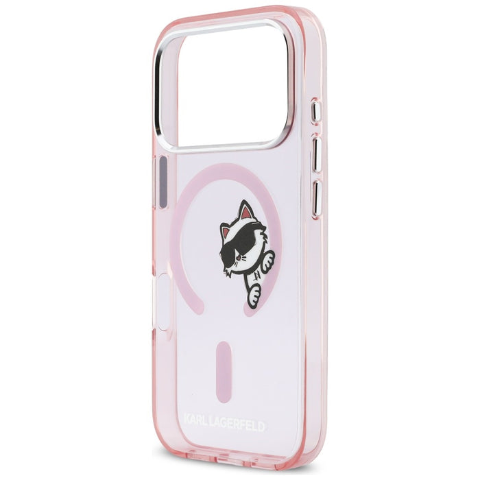 Karl Lagerfeld IML Peekaboo MagSafe Case for iPhone 17 Pro - Pink
