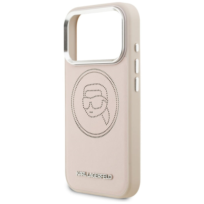 Karl Lagerfeld K Head Point Logo MagSafe Case for iPhone 17 Pro Max - Pink