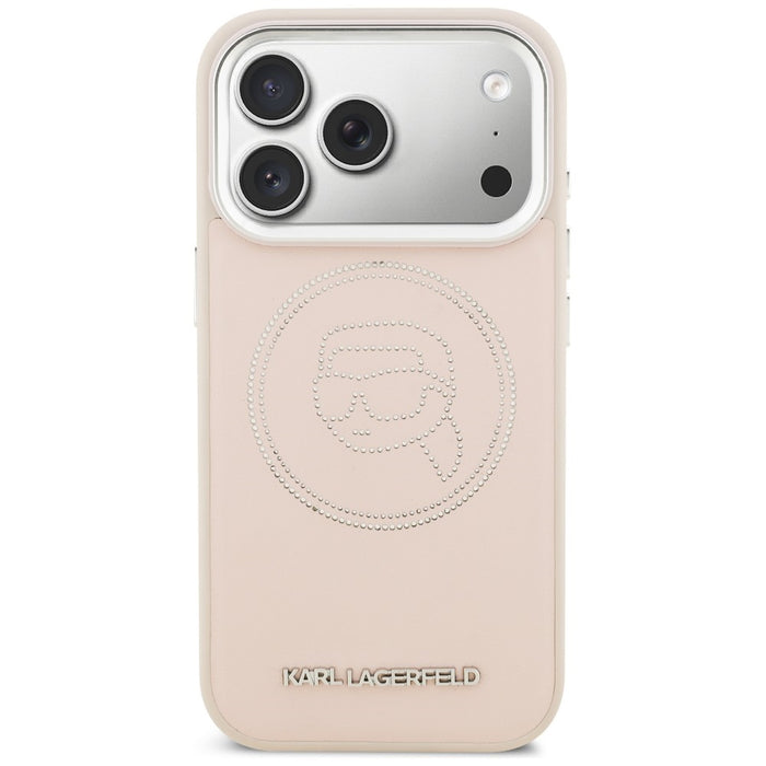 Karl Lagerfeld K Head Point Logo MagSafe Case for iPhone 17 Pro Max - Pink