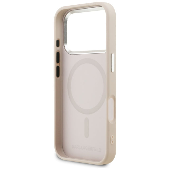 Karl Lagerfeld K Head Point Logo MagSafe Case for iPhone 17 Pro Max - Pink