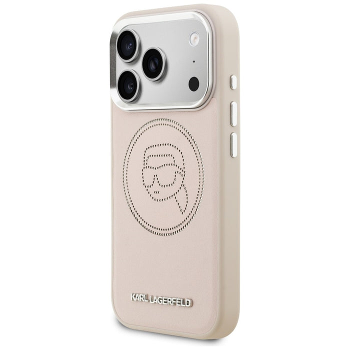 Karl Lagerfeld K Head Point Logo MagSafe Case for iPhone 17 Pro - Pink