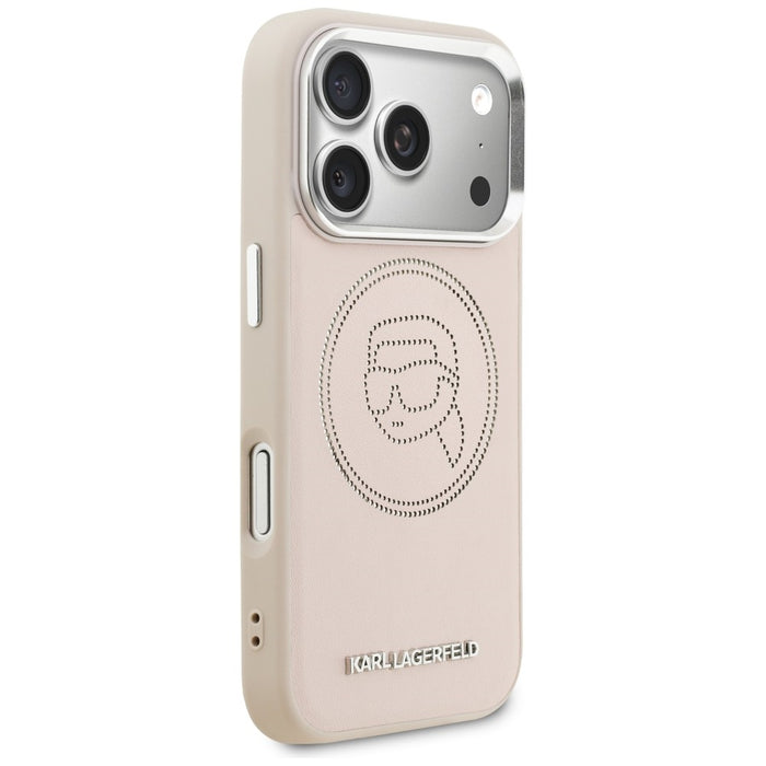 Karl Lagerfeld K Head Point Logo MagSafe Case for iPhone 17 Pro - Pink
