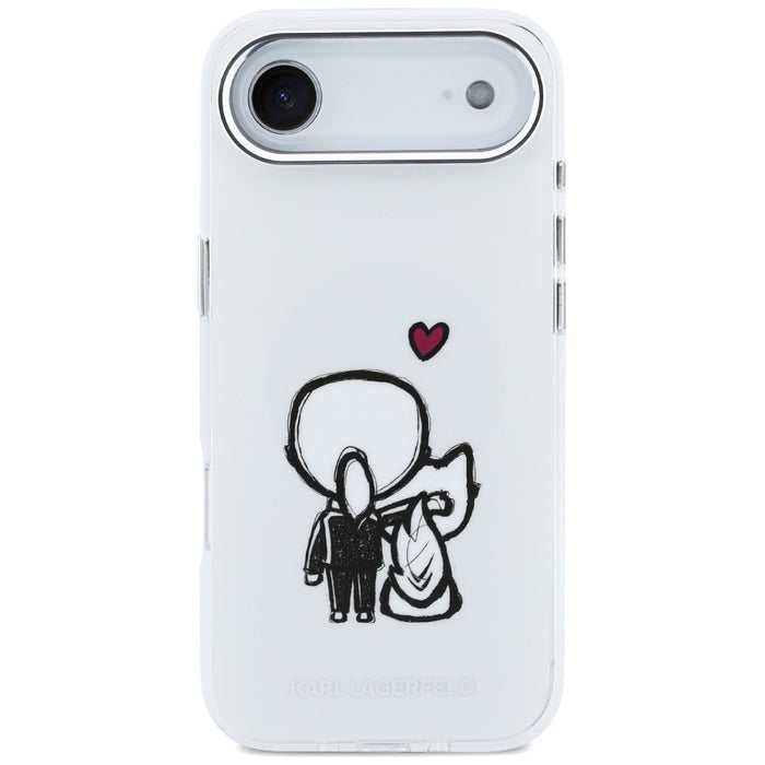 Karl Lagerfeld Karl & Choupette Back MagSafe Case for iPhone Air - Clear