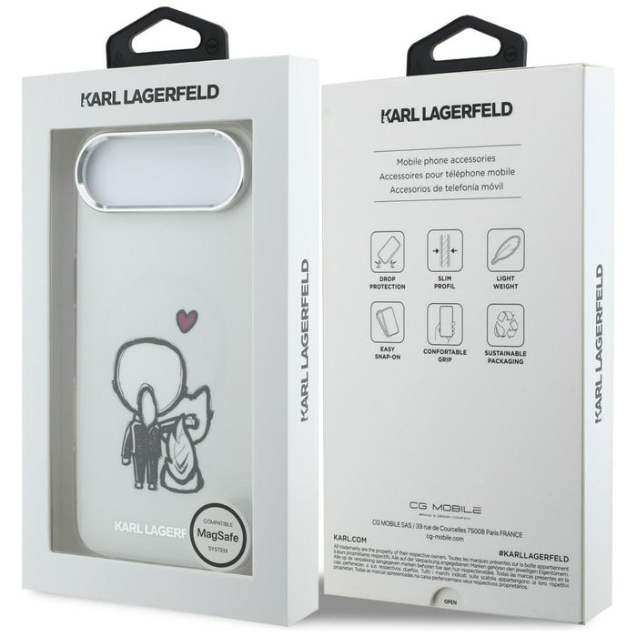 Karl Lagerfeld Karl &amp; Choupette Back MagSafe Case for iPhone Air - Clear