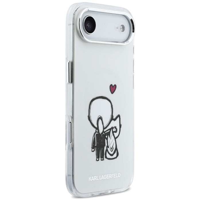 Karl Lagerfeld Karl & Choupette Back MagSafe Case for iPhone Air - Clear