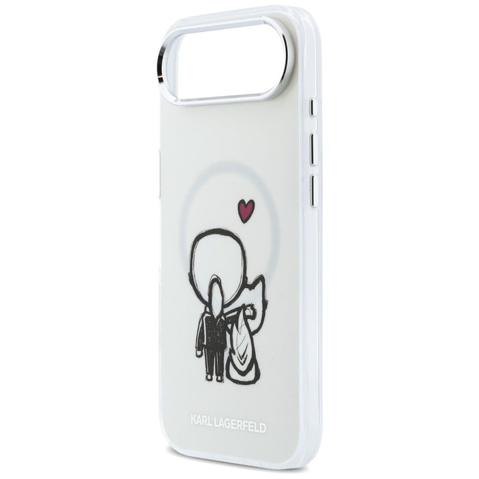 Karl Lagerfeld Karl &amp; Choupette Back MagSafe Case for iPhone Air - Clear