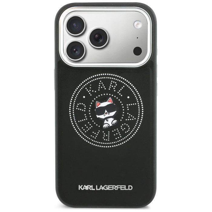 Karl Lagerfeld Point &amp; Choupette Sketch MagSafe Case for iPhone 17 Pro - Black