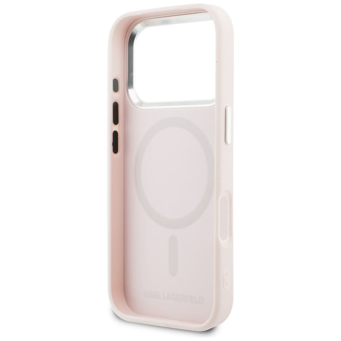 Karl Lagerfeld Point &amp; Choupette Sketch MagSafe Case for iPhone 17 Pro - Pink