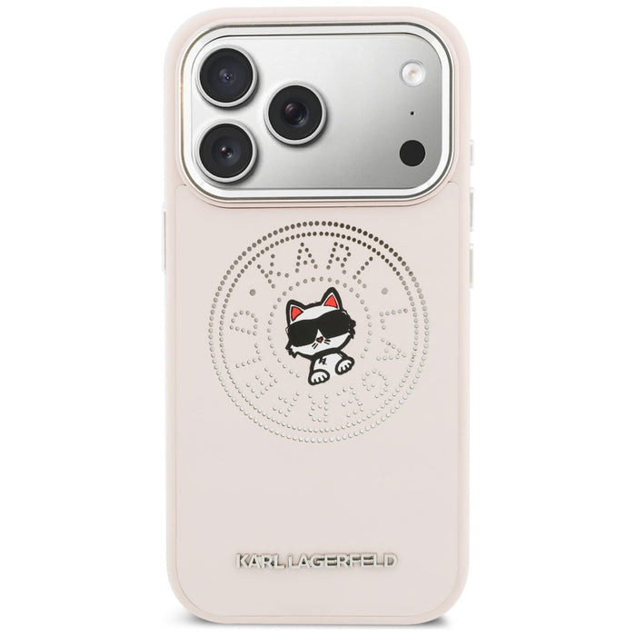Karl Lagerfeld Point &amp; Choupette Sketch MagSafe Case for iPhone 17 Pro - Pink