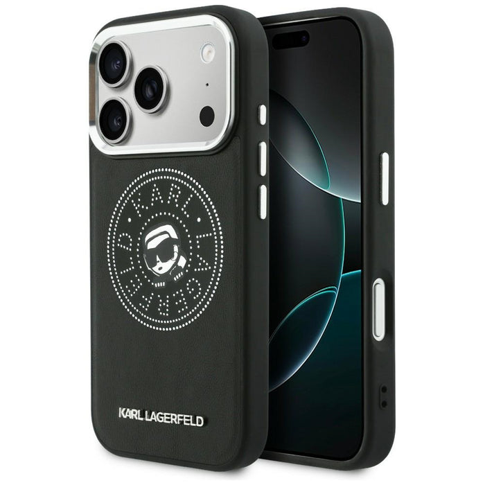 Karl Lagerfeld Point &amp; Karl Sketch MagSafe Case for iPhone 17 Pro - Black