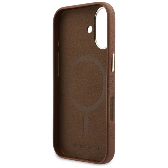 Karl Lagerfeld Karl Head Logo MagSafe Case for iPhone 17 - Brown