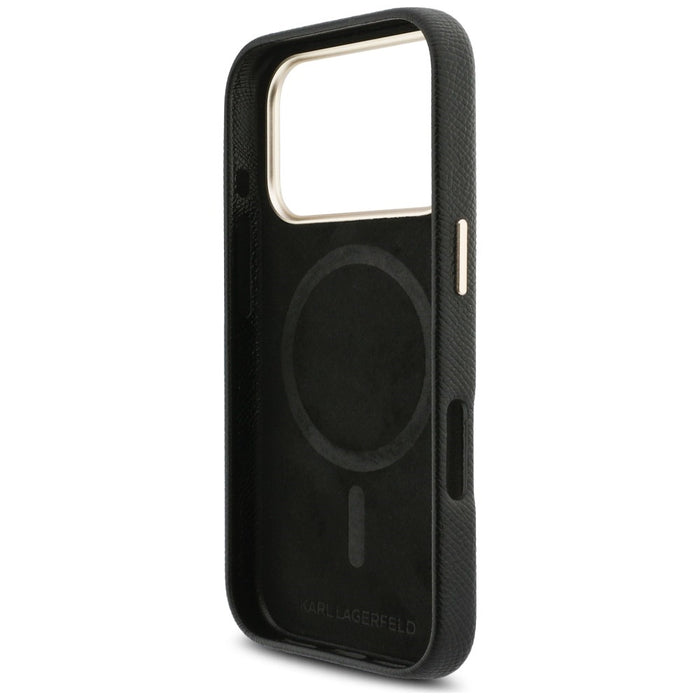 Karl Lagerfeld Karl Head Logo MagSafe Case for iPhone 17 Pro - Black
