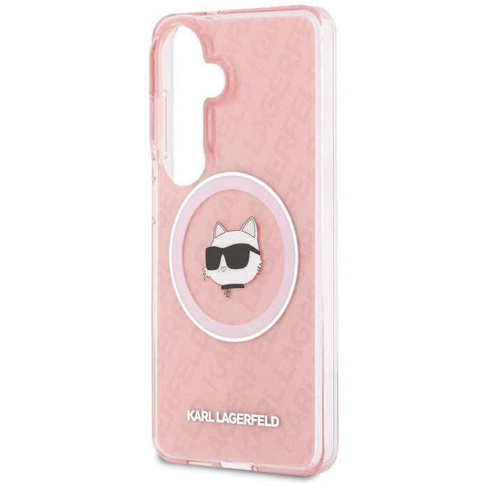 Karl Lagerfeld IML Repeated Choupette MagSafe Case for Samsung Galaxy S26 - Pink