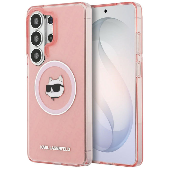 Karl Lagerfeld IML Repeated Choupette MagSafe Case for Samsung Galaxy S26 Ultra - Pink