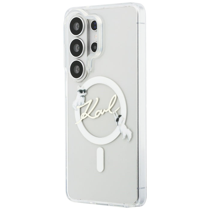 Karl Lagerfeld IML KC Script MagSafe Case for Samsung Galaxy S26 Ultra - Transparent