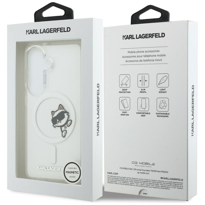 Karl Lagerfeld IML Peekaboo Choupette MagSafe Case for Samsung Galaxy S26 - Transparent
