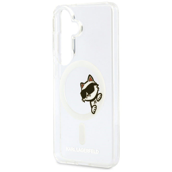 Karl Lagerfeld IML Peekaboo Choupette MagSafe Case for Samsung Galaxy S26 - Transparent